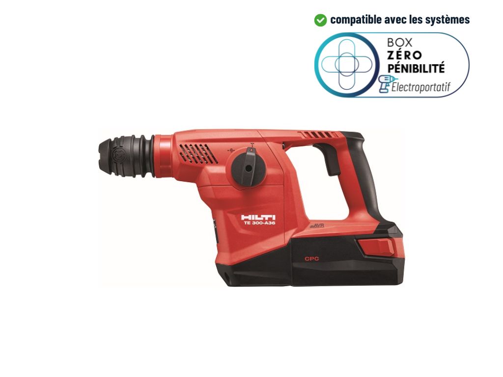 Kit piqueur sur batterie TE 300-A36 + TE DRS-C - Sans batterie ni chargeur