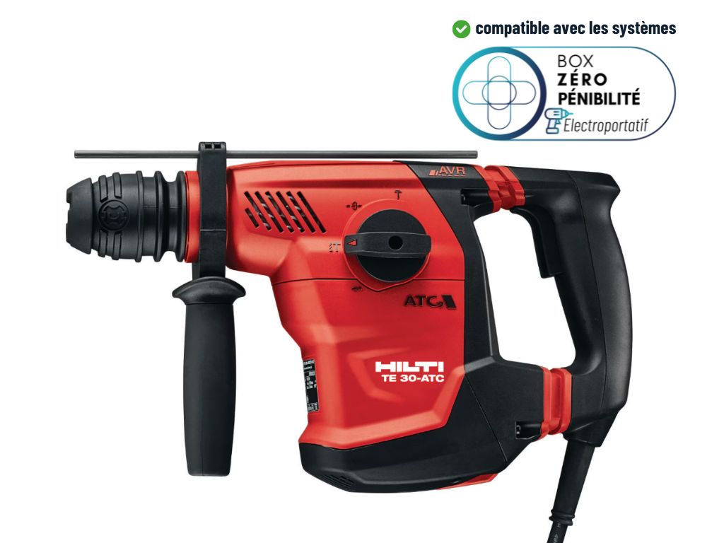 Perforateur filaire TE 30-ATC/AVR 230V - 3,6J - Diam. 4-28mm - En coffret