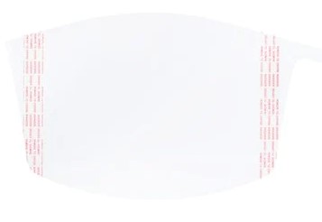 Peelable protective film for visors (Box of 40)