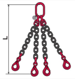 4-strand chain sling Grade 80