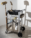 Lightweight paver trolley with V1 trough