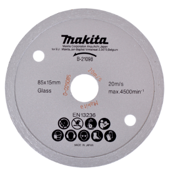 Disque diamant à eau pour scie CC301DSAE (découpe carrelage et verre)