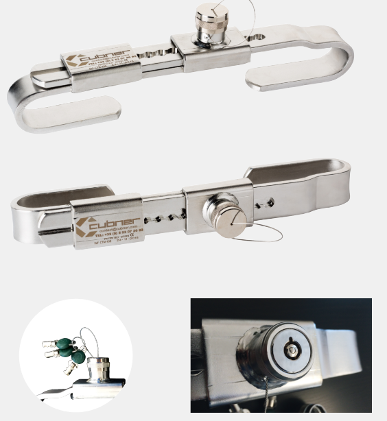 Cadenas spécial container BARLOCK inox-serrure intégrée
