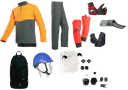 Kit EPI bucheron/élagueur classe 1 - Gant T8 - veste M