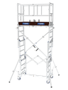 X-TOWER telescopic aluminum scaffolding, floor height up to 2.80m