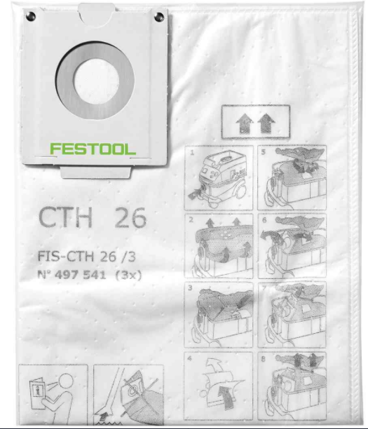 Sac filtre de sécurité FIS-CTH 26/3 (lot de 3)