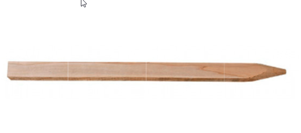 Wooden survey stake 30X30mm long. 75cm made of tree wood