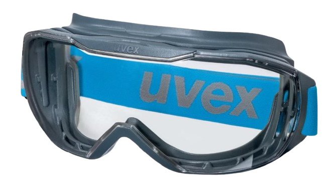 Uvex Megasonic goggles (notch designed for wearing prescription glasses)