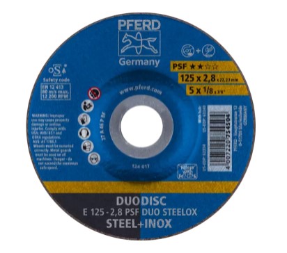 Disque à tronçonner Duodisc Diam. 125 épaisseur 2,8mm (Boite de 10)
