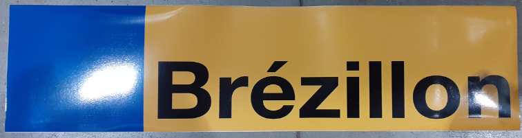 Magnetic plate 80*20 BREZILLON Pack of 20 Units