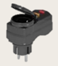 Adaptateur avec protection différentielle 30mA (PRCD)