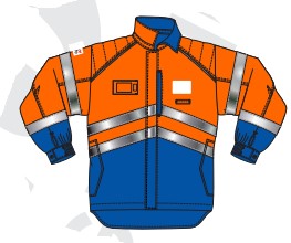 Blouson BY BAT GRAND OUEST été minorange