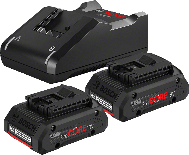 Starter set Batterie ProCORE18V 2x4.0Ah + GAL 18V-40
