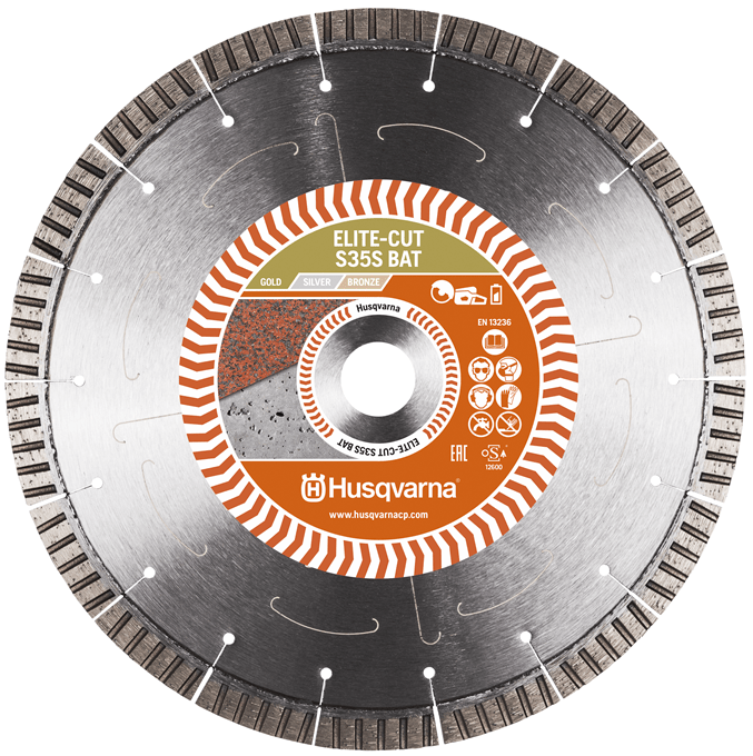 Concrete disc Diam. 230 (extreme use) ELITE-CUT S35S for K535i