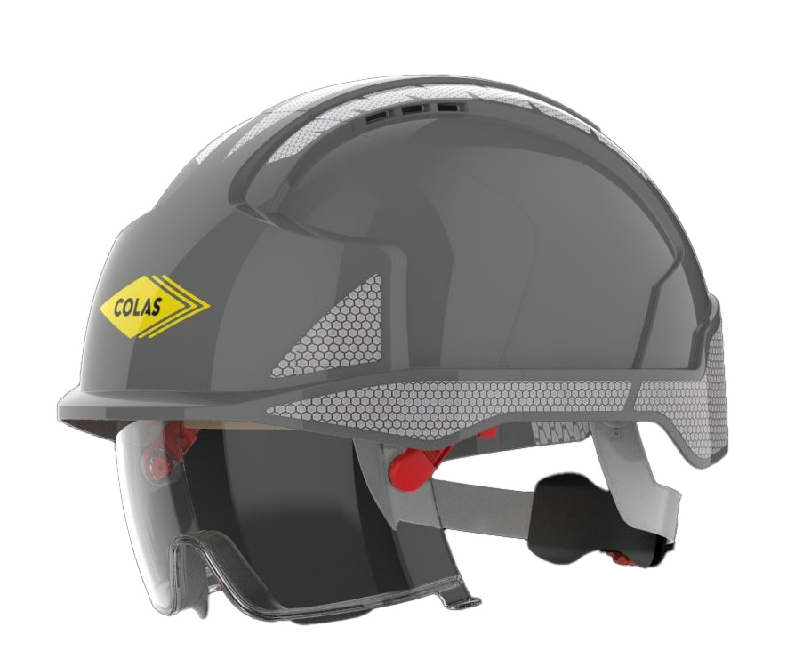 Casque EvoVista gris + Kit bande rétro grise (CR2) COLAS