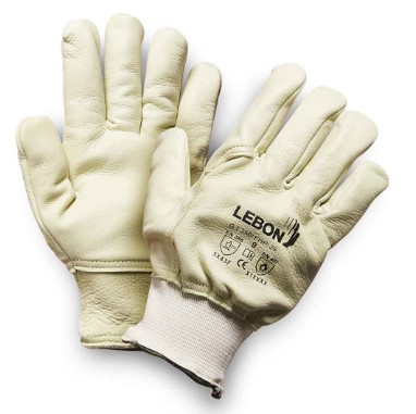 Level F cut-resistant leather glove