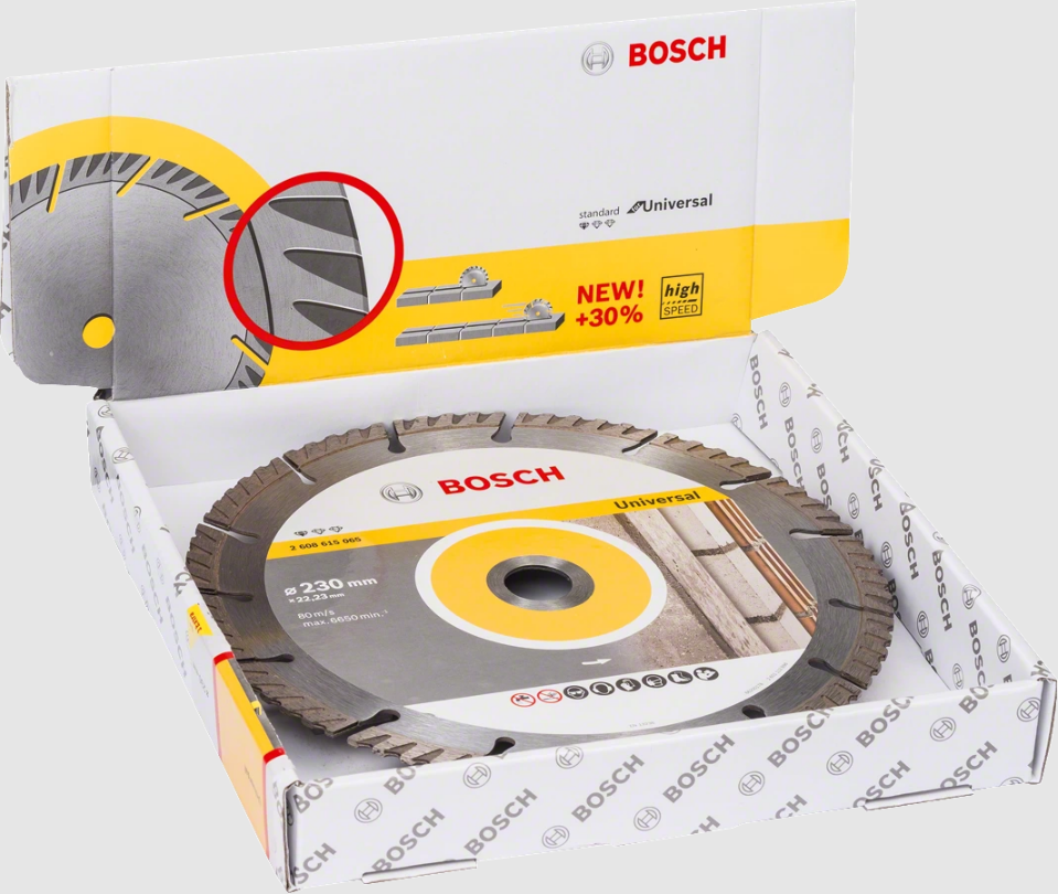 Disque diamant béton Universal PRO 230x22.23x10mm - A l'unité