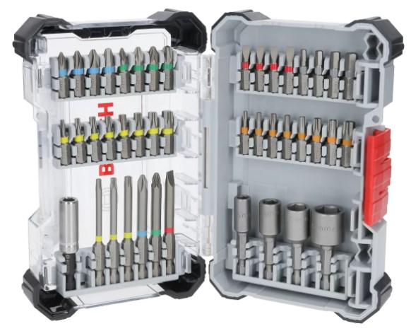 43-piece screwdriver bit and socket set