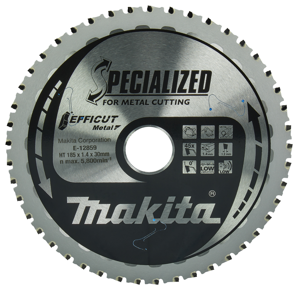Lame carbure Métal Efficut 185x30mm - 45 dents