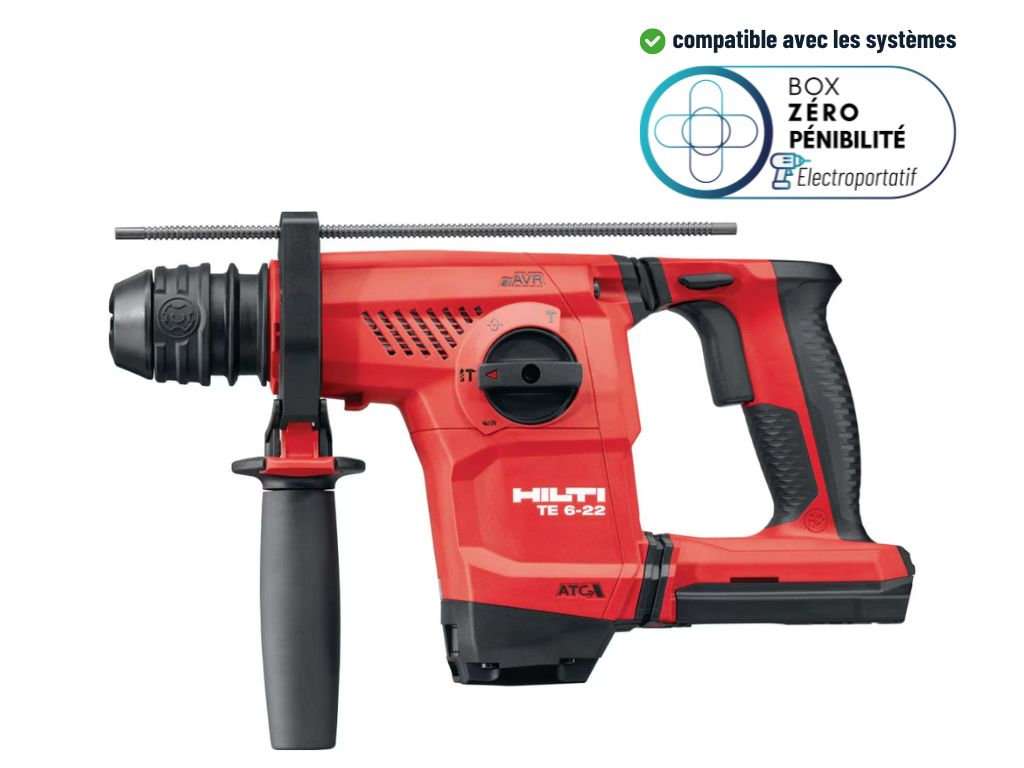 Perforateur sans fil TE 6-22 Nuron - 2,6J - Diam. 4-28mm - Sans batterie ni chargeur
