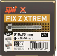 [CO152140] FIX Z XTREM 10x90/30-10 anchor (Box of 50)