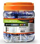 [CO152158] COLORTECH 8X50 anchor + TP screw (Box of 100)