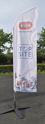 [SI157045] winflag TOPSITE INNOVATION 700x2300 avec 1 Mât et 1 pied