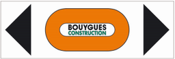[SI157191] Flèche directionnelle BY 600 x 200 mm Logo par Entité