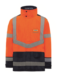 [EP157359] Parka 4 en 1 HV BY TP REGIONS FRANCE respirant