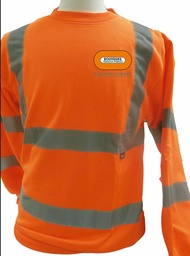 [EP157360] Sweat-shirt HV BY TP REGIONS FRANCE orange - Classe 3