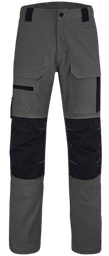 [HS158409] Access Stretch Work Trousers - Charcoal Grey / Black