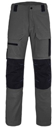 [HS158409] Access Stretch Work Trousers - Charcoal Grey / Black