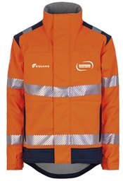 [HS158524] Veste Softshell HV Sherpa manches amovibles BYES cœur + EQUANS blanc opposé cœur