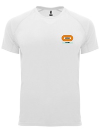 [HS159182] 100% polyester 135gr short sleeve white round neck Bahrain T-shirt BY CN MATERIEL