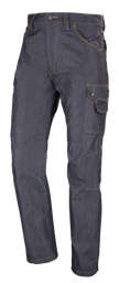 [EP160128] MEN'S Jeans Multi-pocket denim embroidery on the front left Logo by Entity on the front left