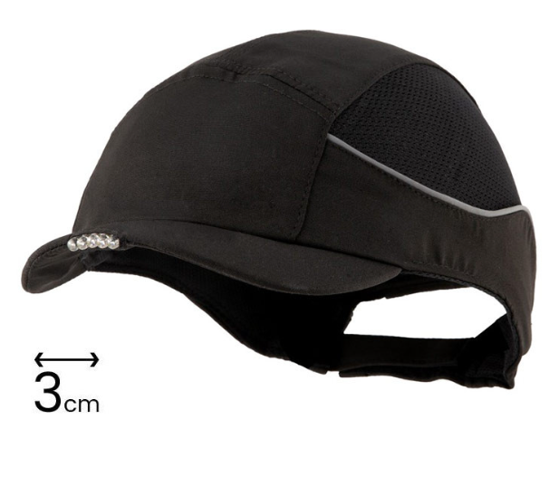 Casquette COVERCAP LED EQUANS Noire 3cm 