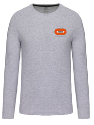 [HS160808] Tee-shirt 180gr 100% coton Oxford Grey femme col rond BY CN EXPERTISES NUCLEAIRES 180gr manches longues