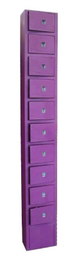 [IN160886] Armoire Colonne 10 coffres Fort L25 x P16 x H180 cm (sans serrure ) 