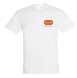 [HS161146] Tee-shirt 150gr 100% coton blanc col rond homme BY BAT HABITAT RESIDENTIEL manches courtes