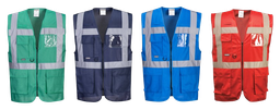 [EP163747] Gilet de signalisation multipoches pour risques modérés