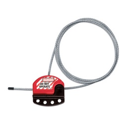 [CO170924] Câble de consignation ajustable en acier gaîné vinyle S806 - longueur 1,80 m - diamètre câble 4mm 