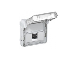 [CO010842] PLEXO RJ45 CAT.6 FTP IP55 socket with closed shutter IK07 - LSC²