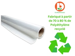 [CO005853] Film polyéthylène recyclé transparent réel 200µ larg. 3m x long. 50ml (Polyane)