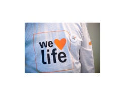 [EP017832] Tee-shirt gris WE LOVE LIFE manches longues taille unique XL