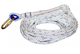 [EP001471] Cordage toronné Diam. 14mm 15m M10 boucle d'un côté - arrêt de l'autre côté (fonctionne avec Ref EP001516 et EP020431)
