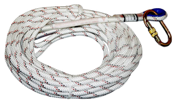[EP001956] Halyard Braid Diam11mm 10m carabiner M10 loop on one side - stop on the other side