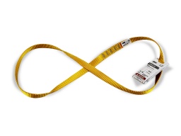 [EP000078] Polyester sewn ring strap 60cm black width 19mm res. 22kN