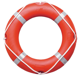 [EP007193] Crown buoy Diam.  73cm exterior 44cm interior with 30ml jet line