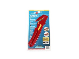 [IN001748] Burgundy red plastic safety knife