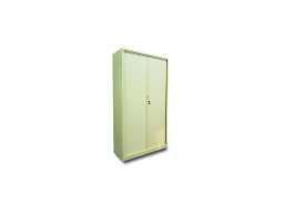 [IN000103] Tall cabinet with vertical curtains 180x100x40cm beige